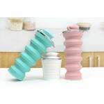 Portable Collapsible Silicone Water Bottle 500ml For Travel for sale