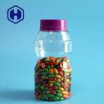 300ml Leak Proof Plastic Jar For Chocolate Beans Seeds Small Mouth PET Candy Jars With Screw Lid for sale