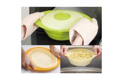China 1600ml Multifunctional Collapsible Silicone Steamer Bowl supplier