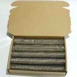 Nylon Coated 4:1 Metal Spiral Binding Gold Coil Single Wire O