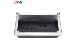 China Cable Access Management  Brush Clamshell Multifunction Universal Power Tabletop Flip Up Socket supplier