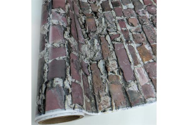 Embossed Peel And Stick Wall Covering For Bathroom Removable