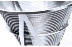 China Customized Triangle Wedge Wire Centrifugal Partition Basket For Industrial Filtration supplier