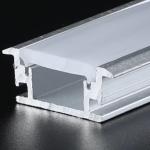 10 Mm Deep Aluminium LED Profile With Flange With PMMA Opal Matt Diffuser for sale