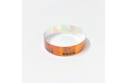 China Snap Closure Tyvek Paper Wristbands Bracelets Tear Resistant Lightweight supplier
