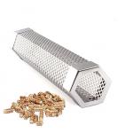 0.8 Thicknes BBQ Smoke Generator Pellet Smoker Tube Review Cylindrical for sale