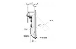 China Flat Electrical Cabinet Door Lock Powder Coated OEM For ToolBox supplier