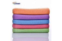 China 30x40cm 280GSM Shiny French Terry Cloth Window Glass Cleaning Car Polishing Cloth supplier