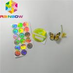 Adhesive Shrink Sleeve Printing Custom Reflection Rainbow Holographic Stickers Label for sale