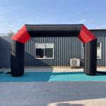 New Design outdoor round advertising inflatable arch with verlcro logo printing for sport event brand promotion for sale