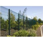 Wrought Iron Decorative Powder Coated Welded Wire Mesh Fence Panels 3d Folds for sale