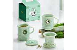 China Ready To Ship In Stock 550ml Porcelain Mug With Hand Painted Decal supplier
