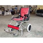 Compact Lightweight Aluminum Manual Wheelchair With Solid Rear Wheel for sale
