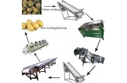 China Full Automatic Potato Chips Making Machine Frozen French Fries Machinery supplier