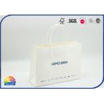 Luxury Fragrance White Kraft Paper Bags Packaging Portable 180gsm Thickness for sale
