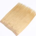 Durable Blonde #613 Color Halos Flip In Hair Extension Silky Straight 100% Human Hair Material for sale