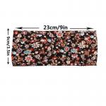 100% cotton Women Head Scarves Floral Elastic Headband for Running