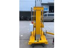 China Industrial 6m Hydraulic Lift Aluminum Aerial Work Platform Single Mast supplier