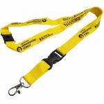 Personalized Breakaway Flat Polyester Lanyard Plastic Woven Pantone Color for sale