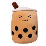 Cloud Like Touch Washable Plush Milk Tea Cup Pillow for sale
