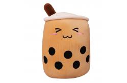 China Cloud Like Touch Washable Plush Milk Tea Cup Pillow supplier