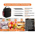 Shockproof protective &Storgae Reusable Lunch Bag Men - Insulated Small Lunch Bag