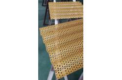 China Veneered Corrugated Aluminum Wall Panels Non Perforated Silver Grey supplier