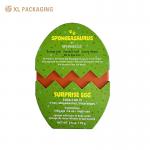 Easter Egg Shaped Open Lid Gift Boxes Rigid Cardboard Kids Gift Packaging Paper Box for sale
