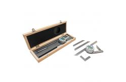 China LCD Digital Display Universal Bevel Protractor 1x360 2x180 4x90 Degree supplier