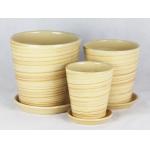Single Quantity Handcrafted Ceramic Containers Drainage For Flourishing Plants for sale