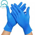 Blue 3.5 MIL Disposable Examination Gloves , Latex Free Medical Nitrile Exam Gloves for sale