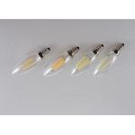Candle Filament Light Bulbs 4 Watt , 400LM Smart Filament Bulb E27 Commercial