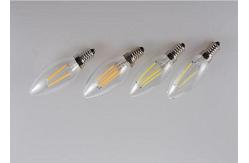 China Candle Filament Light Bulbs 4 Watt , 400LM Smart Filament Bulb E27 Commercial supplier