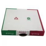 Customized Pizza Box Biodegradable Fast Food Packaging Corrugated Paper Box