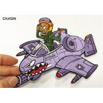 UFO Clothing Embroidery Patches Custom Embroidered Velcro Patches