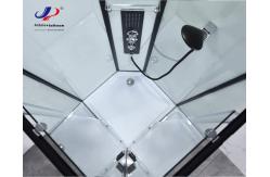 China Innovative Design Shower Room With 4/5mm Tempered Glass And Matt Black Frame supplier
