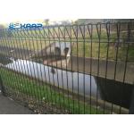 BRC Cyclone Welded Mesh Fencing Rectangular Hole 4-5mm Diameter With Steel Flange Base for sale