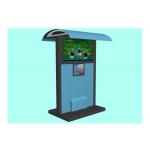 Multimedia Advertising Waterproof Kiosk , LCD Touch Screen Outdoor Kiosks System with Shelter for sale