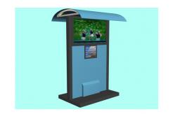 China Multimedia Advertising Waterproof Kiosk , LCD Touch Screen Outdoor Kiosks System with Shelter supplier