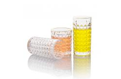 China Ribbed Whisky Drinking Glasses Cup Custom Etched Glassware For Vodka Shot supplier