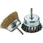 8.5cm Wire Wheel Brush Set 2pcs Knotting Crimping Stainless Steel Cup Brush for sale