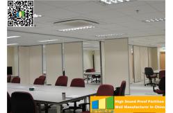 China Powder Coated Meeting Room Sound Proof Partitions / Panels With Track System supplier