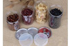 China Customized Snacks / Tea Packing Pet Plastic Jars Easy Open Lid Air - Proof supplier