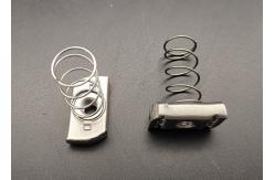 China Strut Regular Channel Spring Nut EN 10142 M18 Silver OEM ODM supplier