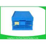 Nestable Collapsible Storage Boxes With Lids , Standard Plastic Shipping Crates