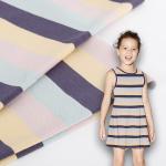 Skin-Friendly And Environmentally Friendly Good Quality Striped Cotton Fabric For T- Shirt for sale