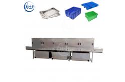China Efficient Transfer Box Plastic Crate Washing Machine , High Pressure Washing Machine supplier