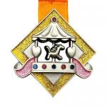 10KM Glitter Children Virtual Running Finisher Award for sale