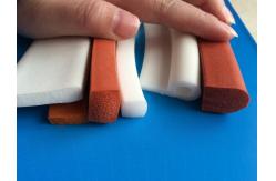 China Extruded Silicone Sponge Rubber Foam Tape Strip With High Temp Tolerant supplier