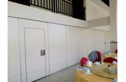 China Melamine Surface 65MM Thickness Max Height 4M Collapsible Operable Hanging Partition Walls supplier